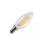LED-lamp SLV LED C35 E14 clear Filament 2700K di
